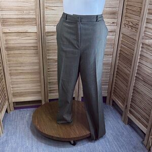 Van Heusen Stretch Green Gray Black Brown Twill Dress Pants Size 18